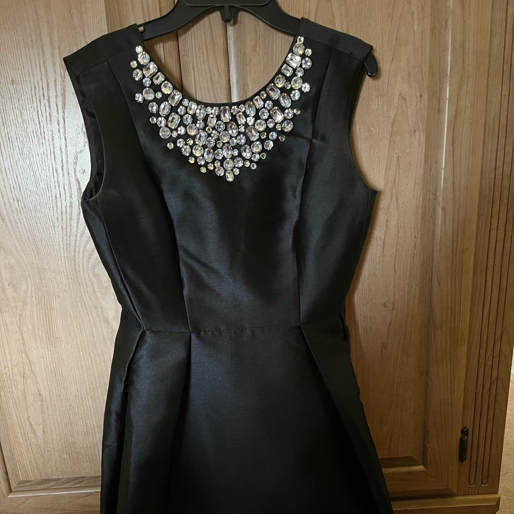 Kate Spade Formal Black Rhinestone Embellished Dress